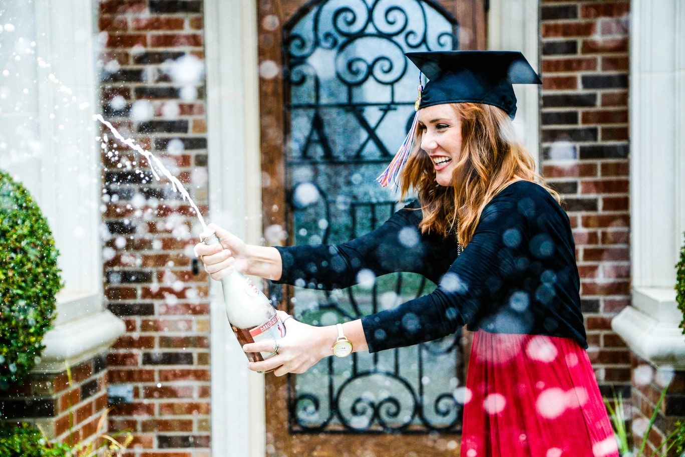 Graduation celebration needs champagne